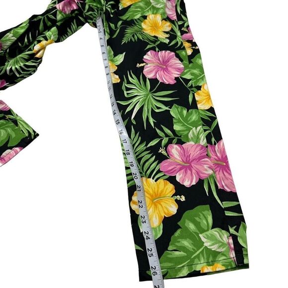 Lauren Ralph Lauren Tropical Floral Hi-Rise Capri Pants Womens 4 Multicolored - Picture 9 of 9